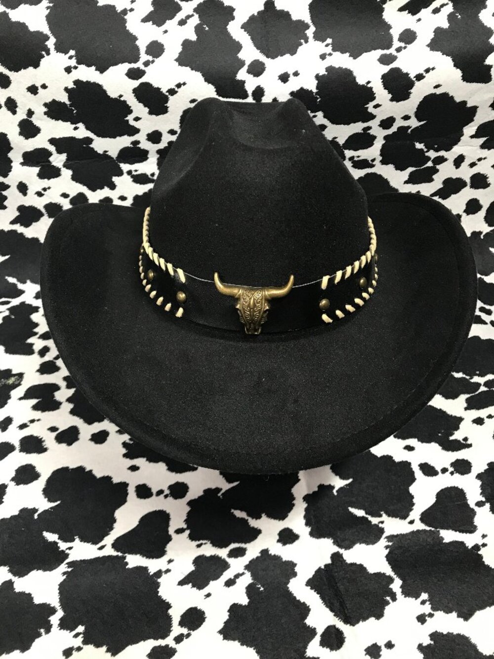 Costume Cowboy Hat w/Leather Strap